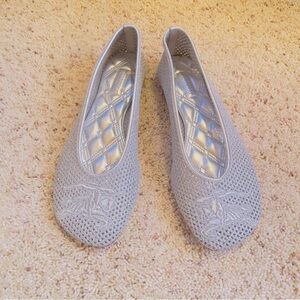 Burberry Silver Mesh Women's Flats
